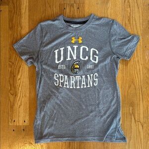 Under Armour Gray UNCG Spartans Youth L Shirt